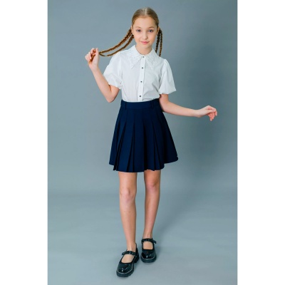 Блузка школьная для девочки Deloras С64304S белая 2