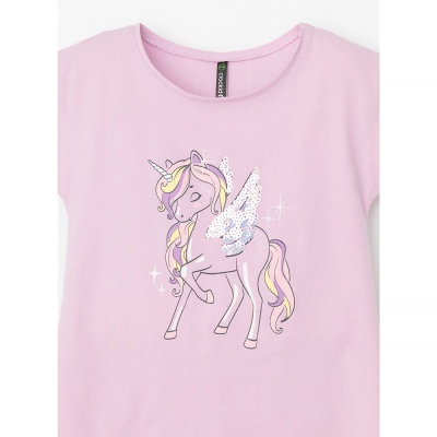 Рубашка туника для девочки Crockid КР 302319 ледяная орхидея к539 3