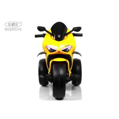 Детский электромотоцикл RiverToys М777БХ жёлтый