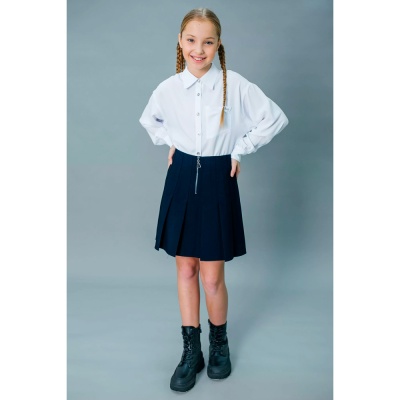 Юбка школьная для девочки Deloras Q64115D синяя 2
