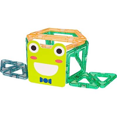 Конструктор магнитный Животные 35 деталей Рыжий кот 2313671 4