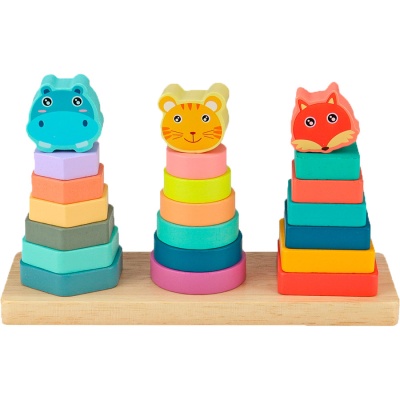 Деревянная пирамидка Рыжий кот И-4015 1