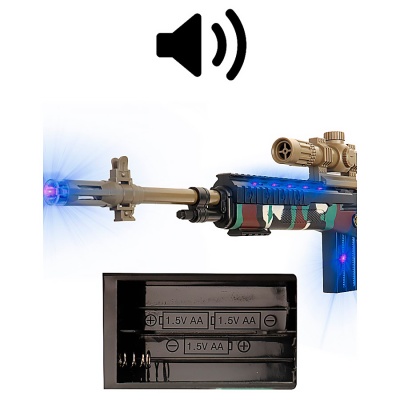 Винтовка игрушечная свет звук вибрация Рыжий кот 2190669 3