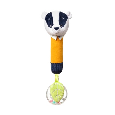 Игрушка пищалка с погремушкой Барсук Edmund BabyOno 1432