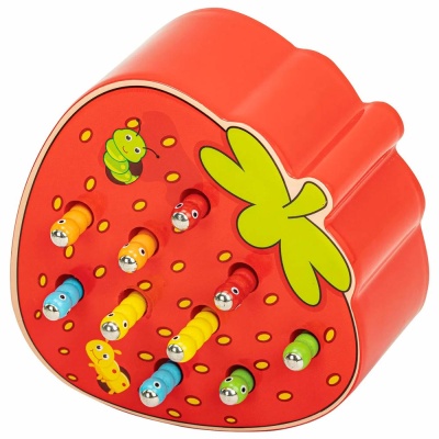 Магнитная рыбалка сортер Червяки в клубнике Brauberg Kids 665245 2