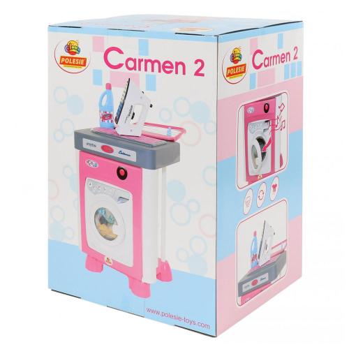 Игровой набор со стиральной машиной Carmen 2 Полесье 57907 фото 4