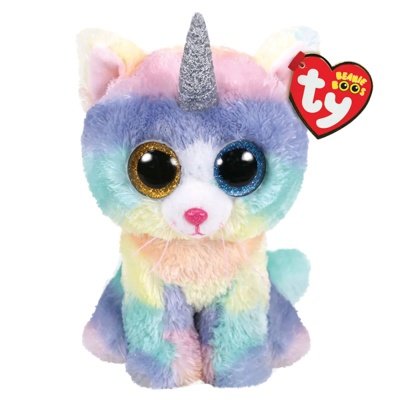 Мягкая игрушка Beanie Boos Кошка с рогом Heather 15 см Ty Inc 36250