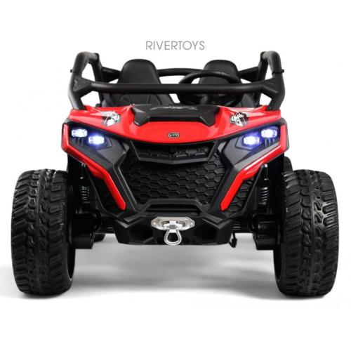 Детский электромобиль RiverToys C777CC красный фото 7