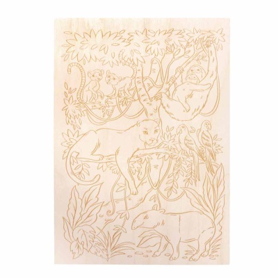 Доска для выжигания Животные джунглей Десятое Королевство 04953 2