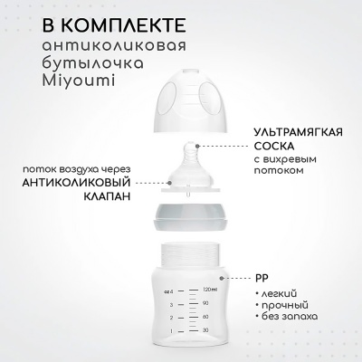 Молокоотсос ручной механический Miyoumi PUMP01/01 4