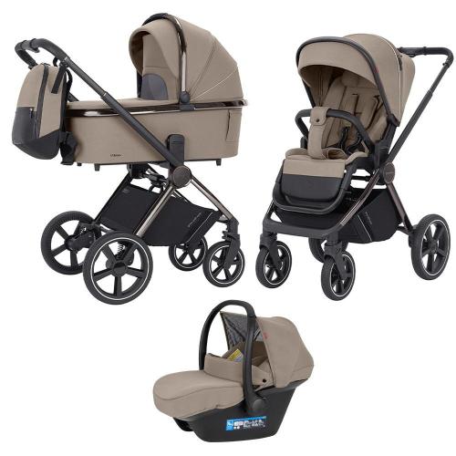 Коляска 3 в 1 Carrello Ultimo CRL-6521 Pearl Beige Chrome