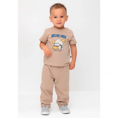 Брюки для мальчика Crockid КР 400722 темно бежевые к568 2