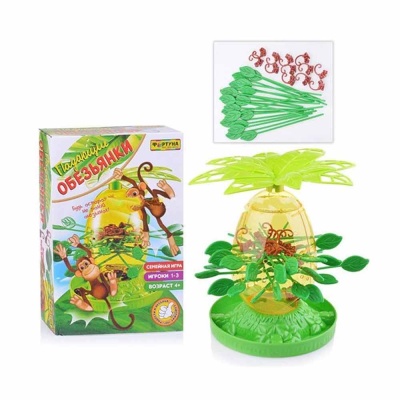 Семейная настольная игра Падающие обезьянки Фортуна Ф85271