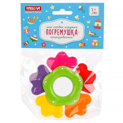 Погремушка прорезыватель Лютик Stellar 01928