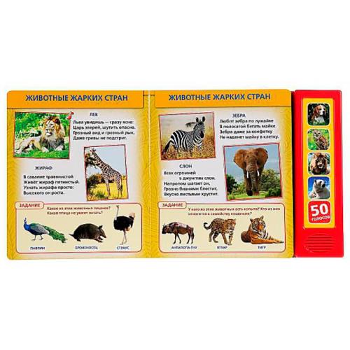 Книга интерактивная озвученная 50 голосов животных Умка 9785506028673 фото 2