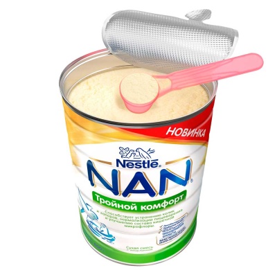 Сухая молочная смесь NAN Тройной Комфорт Nestle 800 г 4