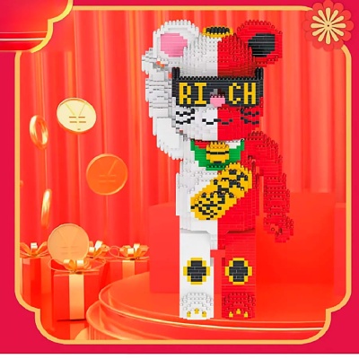 Конструктор 3D Медведь Рич 3196 деталей 3D-P2206 5