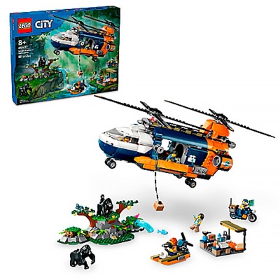 Конструктор Lego City 60437 Исследователь джунглей Вертолет в базовом лагере