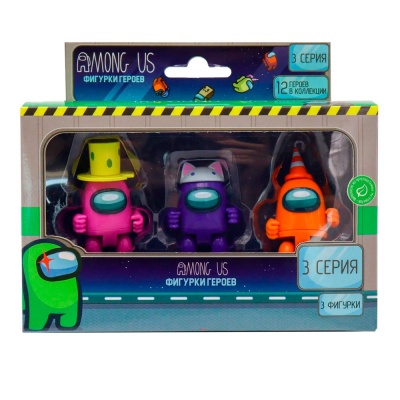 Набор фигурок Among Us 3 серия 3 штуки PMI AU6303A 4