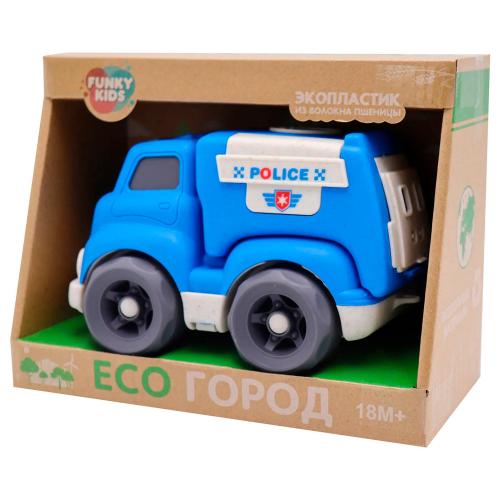 Эко машинка Полиция 18 см Funky Toys FT0290663 синяя фото 2