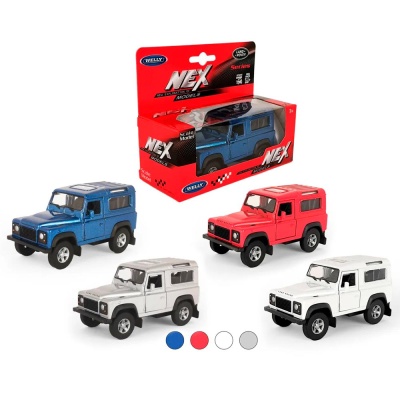 Машинка инерционная Land Rover Defender масштаб 1:38 Welly 42392W 4