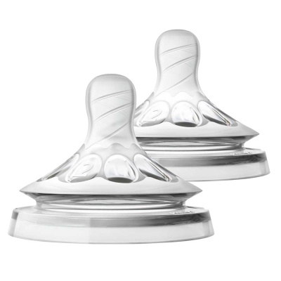 Соска силиконовая Natural медленный поток 2 шт Philips Avent SCF042/27 1