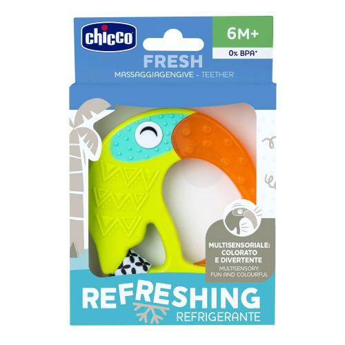 Игрушка с зубным кольцом Fresh Funny Teether Toucan Chicco 00028160300000 фото 4