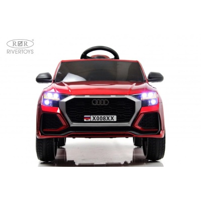 Детский электромобиль RiverToys X008XX красный глянец