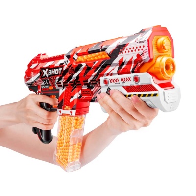 Бластер с гидрогелевыми гранулами  X-Shot Hypergel Клатч 5000 гранул защитные очки Zuru 36622 3