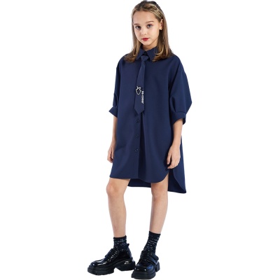 Платье школьное Deloras 63959Q синий 02