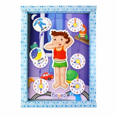 Игра развивающая Магнитные истории Учим время! Десятое Королевство 01658