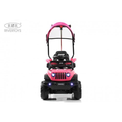 Детский электромобиль RiverToys G003GG розовый фото 12