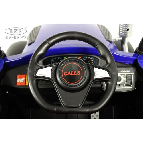 Детский электромобиль RiverToys B222CP синий фото 10