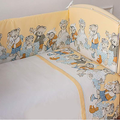 Бортик для детской кроватки Мишкины игрушки Lappetti 1023/4 1