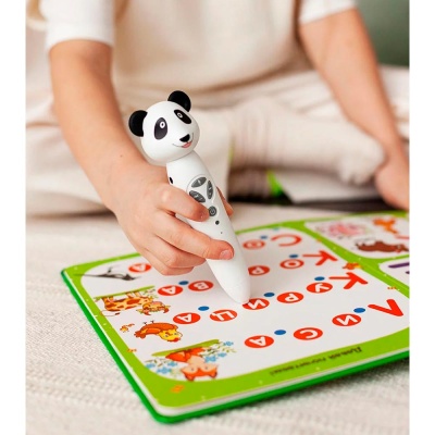 Логопедическая игрушка Панда Тичи BertToys FD112 белая