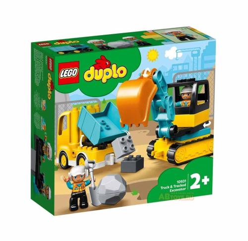 Грузовик и гусеничный экскаватор  Duplo Lego 10931 фото 2
