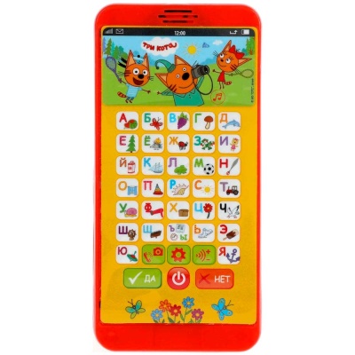 Развивающая игрушка Телефон Три кота Азбука в стихах Умка HX2501-R19