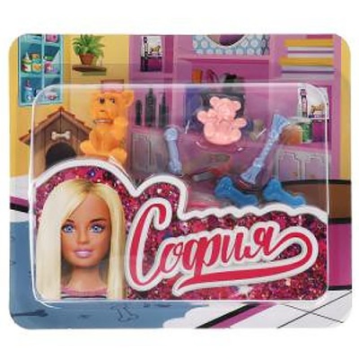 Набор аксессуаров для кукол Карапуз PET-01-S-BB