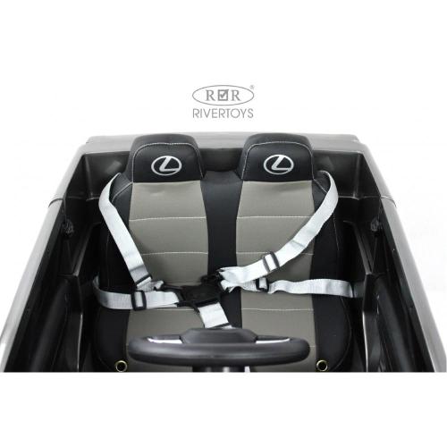 Детский электромобиль Lexus 570 RiverToys E555EE серый глянец фото 16