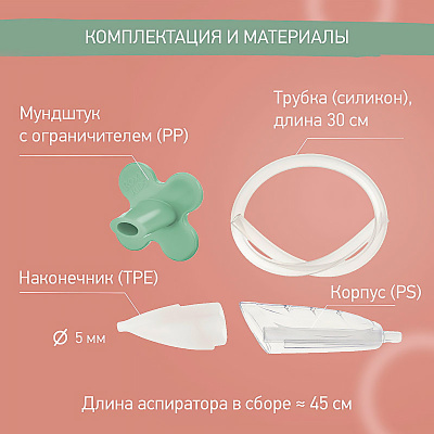 Аспиратор назальный с мягким наконечником в футляре Roxy-Kids RND-27-116MO 5