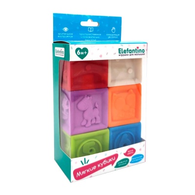 Развивающая игрушка Мягкие кубики Elefantino IT106447