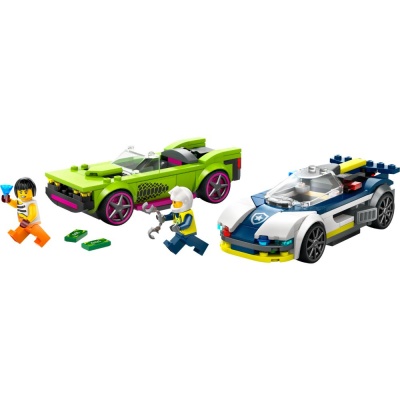 Конструктор Lego City 60415 Погоня на полицейской машине за маслкаром 02