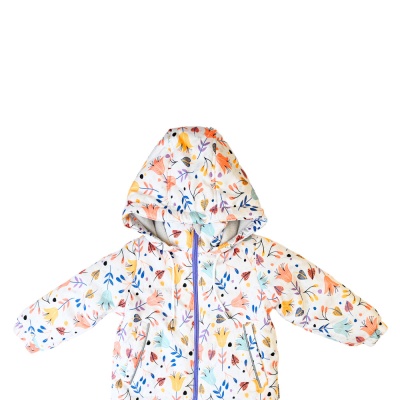 Куртка демисезонная Цветы Чуди Кидс 123424 белый 02