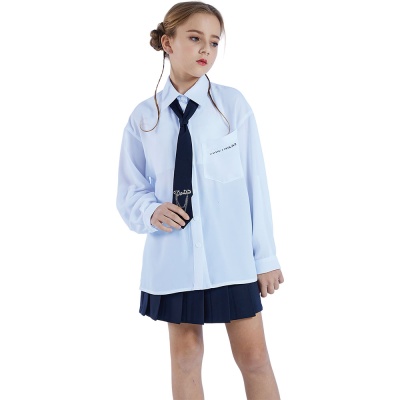 Блузка школьная Deloras 63836C голубой 02