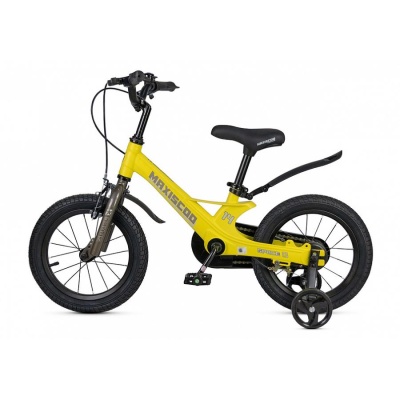 Велосипед детский Maxiscoo Space Стандарт Плюс 14 MSC-S1441 жёлтый матовый 03