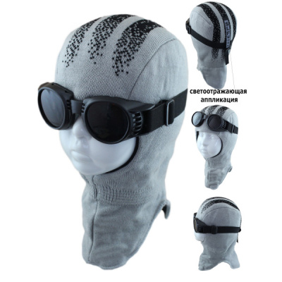 Шапка-шлем детская Selfiework 421627 сер