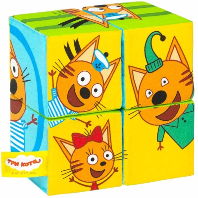 Мягкие кубики Три Кота Собери картинку Мякиши 768