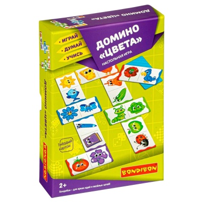Настольная игра Домино Цвета Bondibon ВВ3901