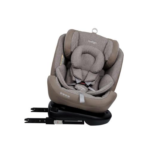 Автокресло Indigo Aero IsoFix ST-3 бежевый лен фото 4