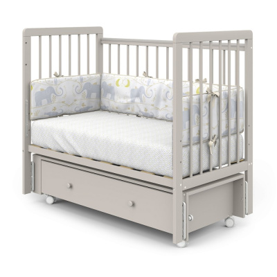 Кровать детская с продольным маятником Pituso Tiny Кашемир 03